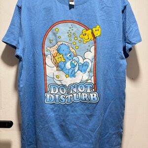 NWT:Care Bear Bedtime Bear Women's Size LARGE  Do Not Disturb Graphic T-Shirt